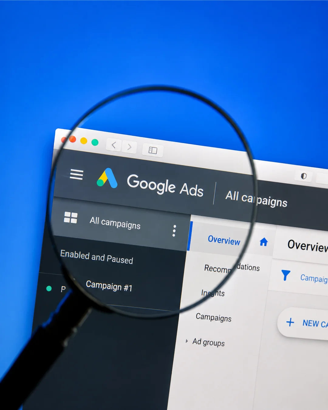 Google Ads hesap ve reklam kampanyaları için yeniden yapılandırma, performans iyileştirme ve reklam optimizasyonu hizmeti Collage