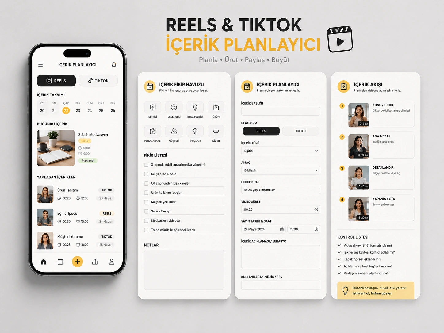 Reels & TikTok İçerik Planlayıcı